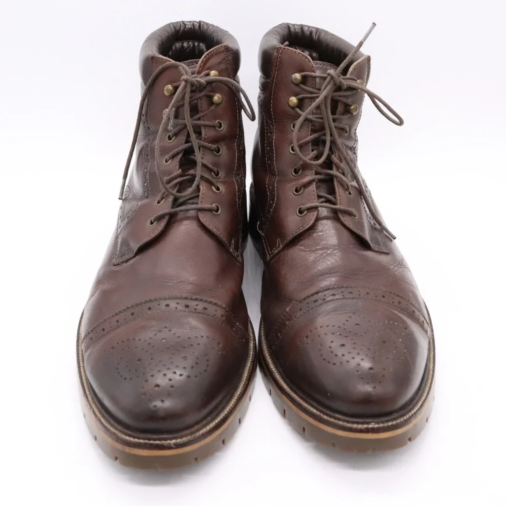 Johnston & Murphy XC Flex Cody Cap Toe Men's Boots Size 12 Brown Leather